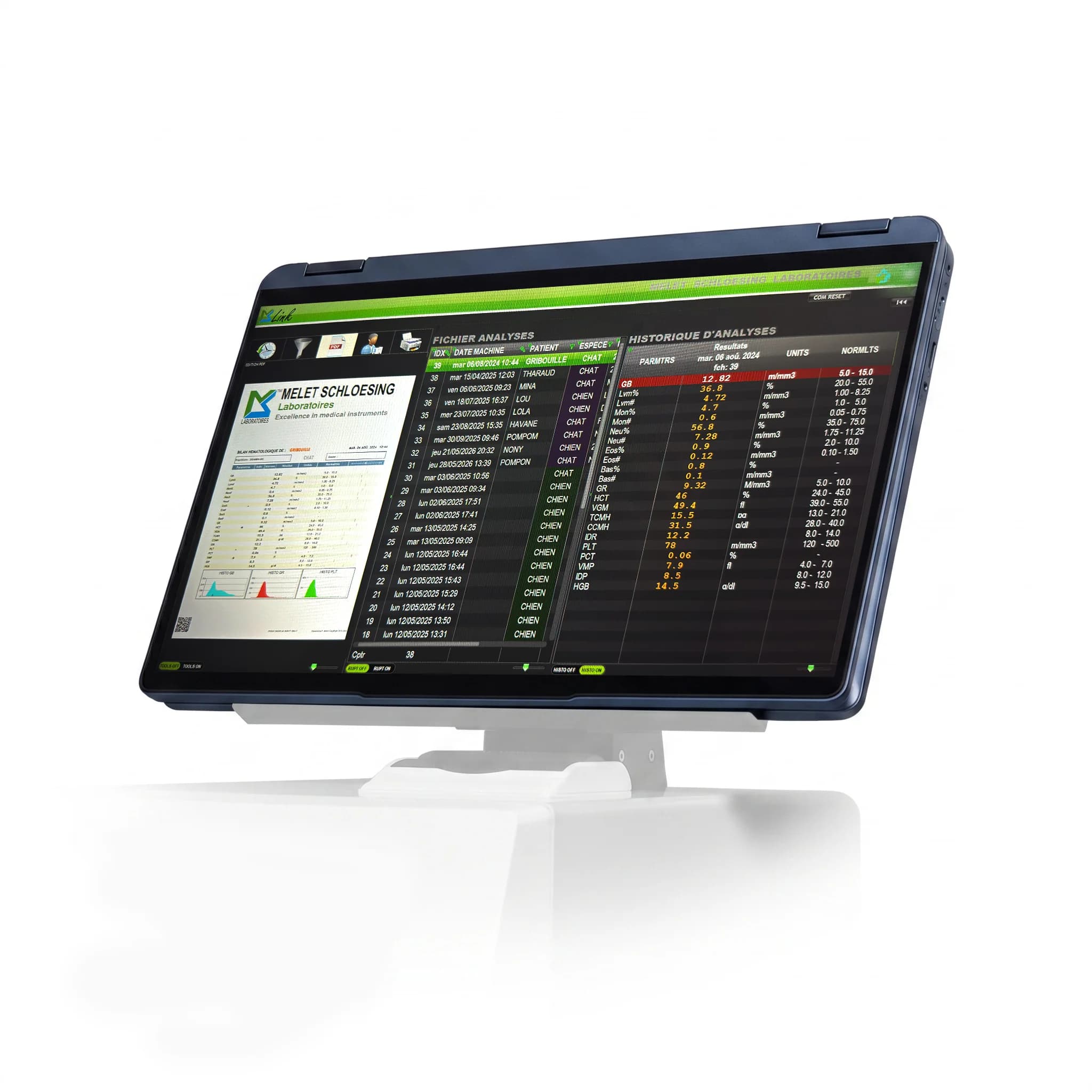MSLink — connectivité avec votre logiciel
